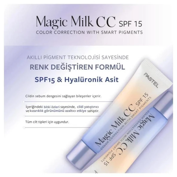Pastel Magic Milk With Smart Pigments CC Krem SPF15 Medium Deep 30ml - 2