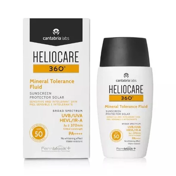 Heliocare 360 Mineral Tolerance Fluid SPF 50 Sunscreen 50ml
