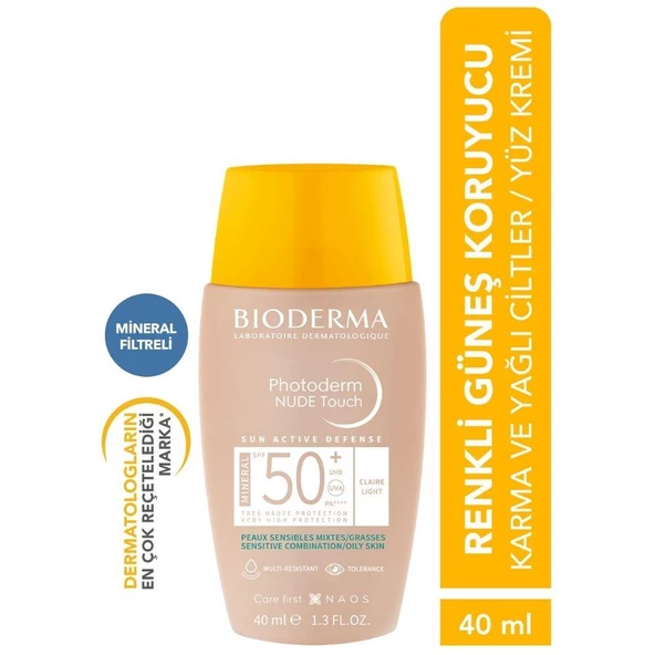Bioderma Photoderm Nude Touch SPF50+ Light 40ml - 3