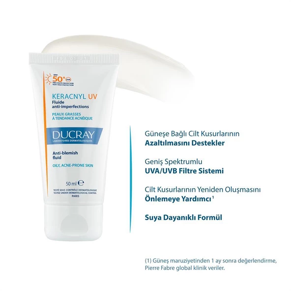 Ducray Keracnyl UV Fluide Anti Imperfections Spf 50 50 ML - 2