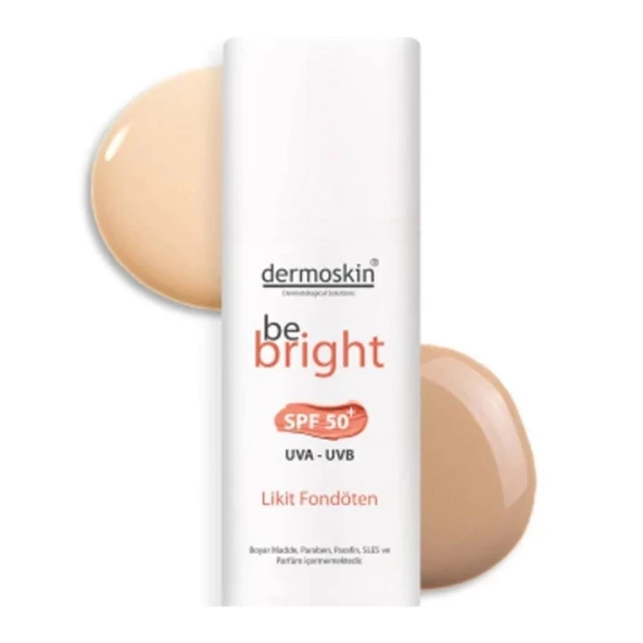 Dermoskin Be Bright Medium Likit Fondöten Spf50+ 33 ml - 2