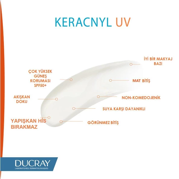Ducray Keracnyl UV Fluide Anti Imperfections Spf 50 50 ML - 5