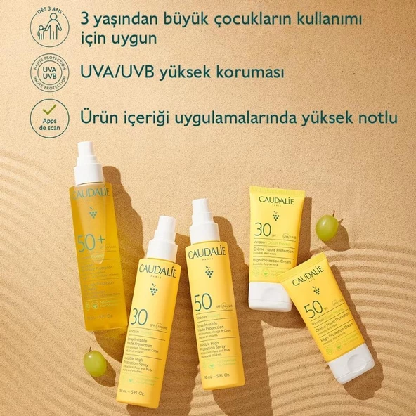 Caudalie Vinosun Protect Yüksek Koruma Sağlayan Güneş Suyu SPF50+ 150ml - 3