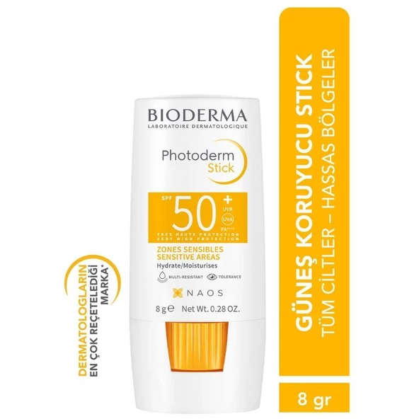 Bioderma Photoderm Stick SPF50+ Hassas Bölgeler Yüksek Korumalı Stick Güneş Koruyucu 8 gr - 3