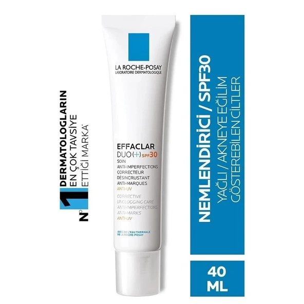 La Roche Posay Effaclar Duo(+) Cilt Kusuru Görünümü Karşıtı SPF30 Güneş Koruyuculu Krem 40 ml