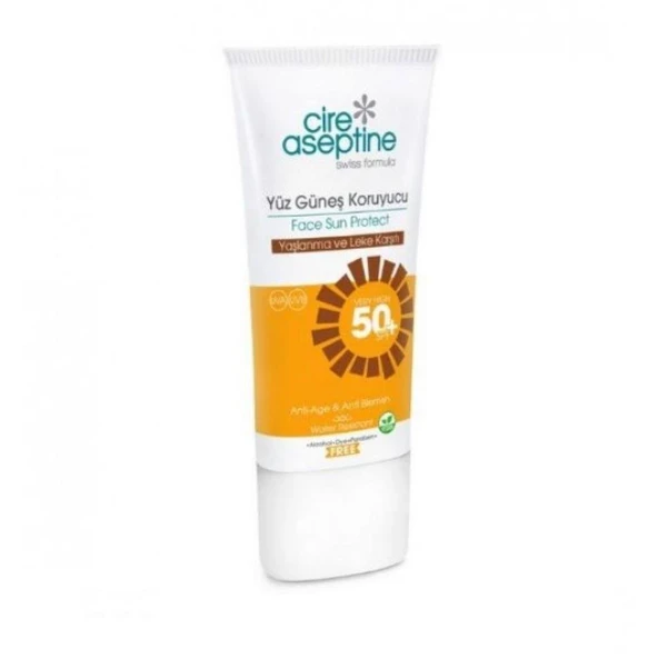 Cire Aseptine Yaşlanma ve Leke Karşıtı Yüz Güneş Koruyucu SPF50+ 50ml