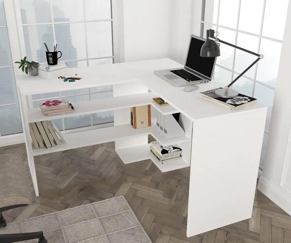 Dekorister Stylo Çalışma Masası Beyaz - 3