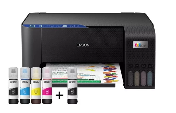 Epson Ecotank L3260 Tarayıcı + Fotokopi + Wifi Direct + Tanklı Yazıcı