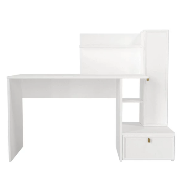 Dekorister Shellon Çalışma Masası Beyaz - 7
