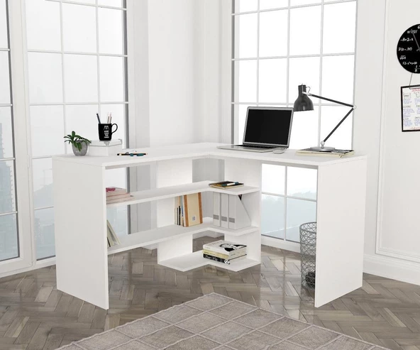 Dekorister Stylo Çalışma Masası Beyaz - 2
