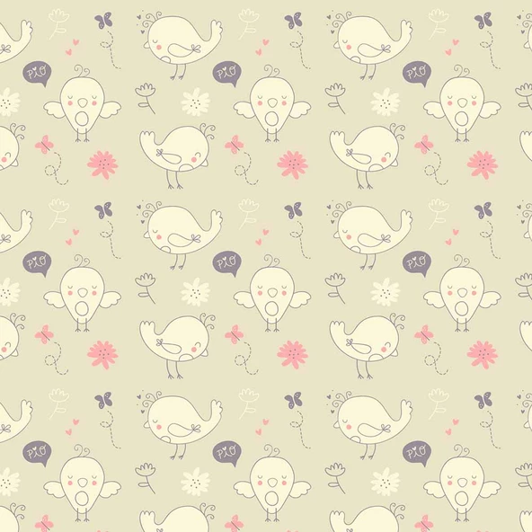 Civciv Desenli Çocuk Odası Duvar Kağıdı Baskı - Resim 6