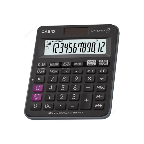 Casio MJ-120D Plus İşlem Kontrollü 12 Hane Masaüstü Hesap Makinesi