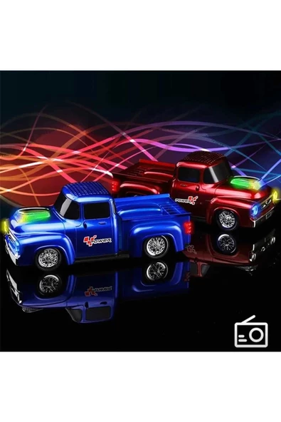 Taşınabilir Kablosuz Bluetooth'lu Hoparlör Nostalji Tasarım Müzik Çalar Tf Kart Fmradyousb - Resim 3