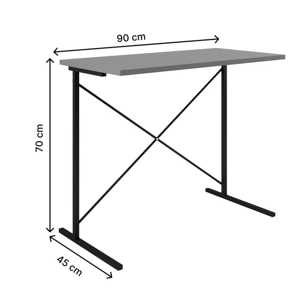 Eportatif Bilgisayar Masası Çalışma Notebook Laptop Masası Füme 1452 - 7