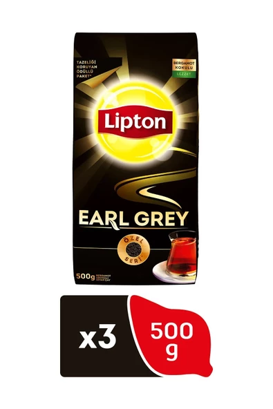 Lipton Earl grey Dökme Çay 500 gr x 3