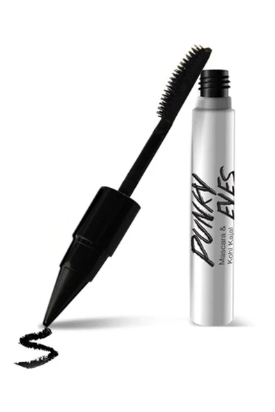 Alıx avıen 2'si 1 Arada Siyah Eyeliner & Maskara Punky Eyes Kajal Black ürün görseli