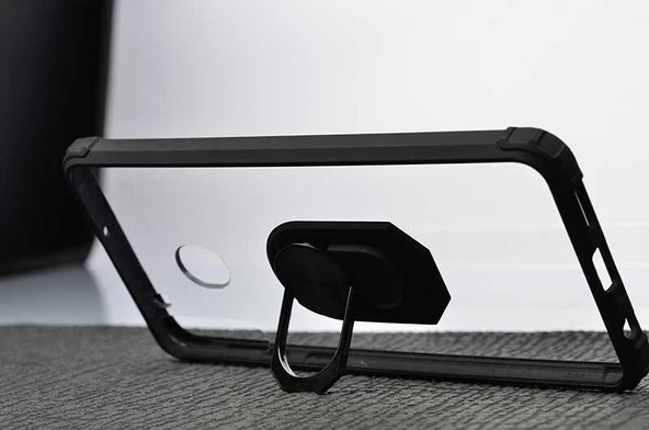 Samsung Galaxy A21 Kılıf Şeffaf Yüzüklü Mola Kapak - 2