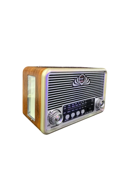 NNS Ns-6675 Usb / Tf Kart / Fm Retro Fenerli Taşınabilir Bluetooth Hoparlör - 3