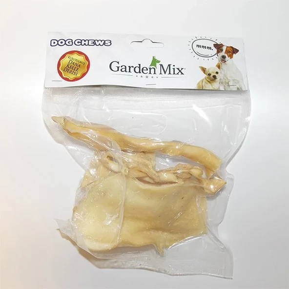 GARDEN MIX KURUTULMUŞ DANA KELLE DERİSİ BEYAZ 100 Gr