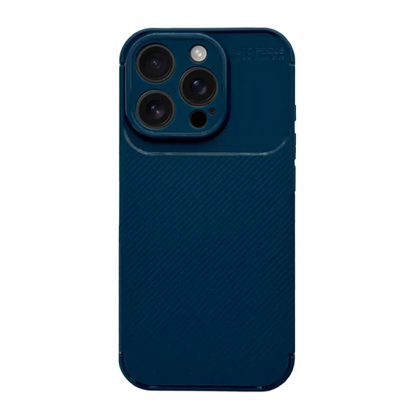 iPhone 16 Pro Max Kılıf Focus Carbon Silikon Kapak - 4