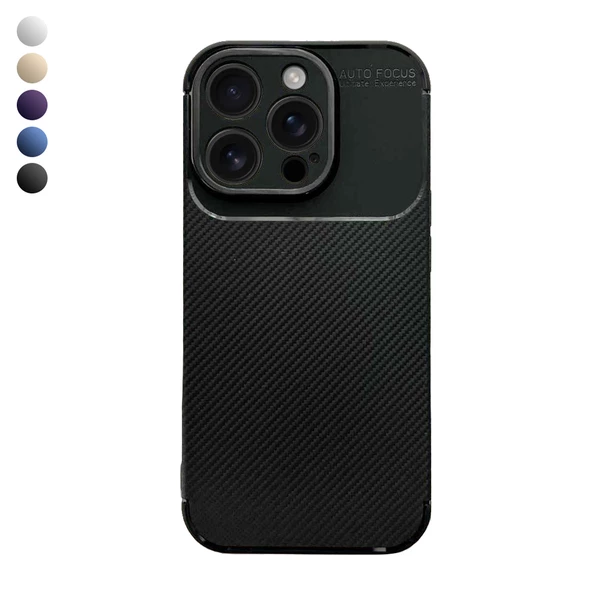 iPhone 16 Pro Max Kılıf Focus Carbon Silikon Kapak - 1