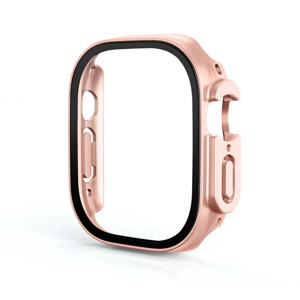 Apple Watch Ultra 49mm Kılıf Kasa Ve Ekran Koruyucu 360 Tam Koruma Kapak (Gard 19)