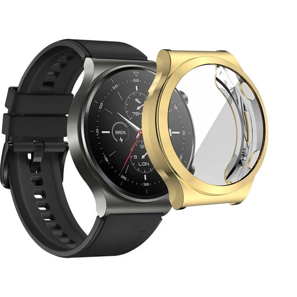 Huawei Watch GT2 Pro Kılıf Kasa Ve Ekran Koruyucu 360 Tam Koruma Kapak (Gard 02)