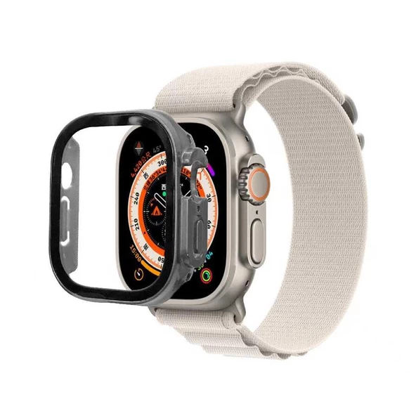 Apple Watch 2/3/4/5/6/7/8/se/nike Ultra 49mm Kılıf Kasa Koruyucu 360 Tam Koruma Kapak (Gard 22)