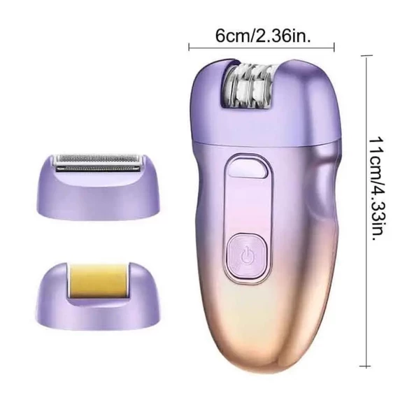 Epilatör: Kişiye Özel 3'ü 1 Arada Yüz ve Vücut Kıl Alma Profesyonel ve Taşınabilir Bayan Tıraşı - 9