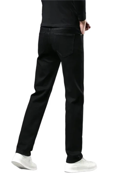 Erkek Siyah Jeans Pantolon Regular Fitt 320 BGL-ST03910 - Resim 6