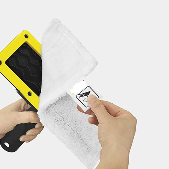srfn ticaret Karcher Beyaz Buharlı Paspas Temizleme Pedleri SC1/SC2/SC3/SC4/SC5 Uyumlu-2 Adet - 2