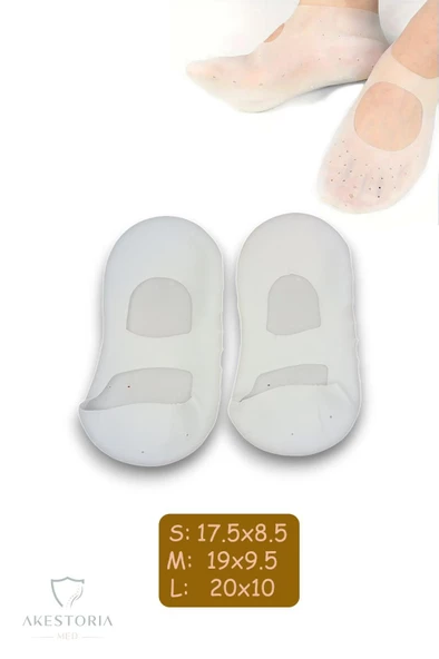 Çift Ayak Bakım Çorabı Yumuşak Silikon Patik Çorap 2'li FC-031 - 7