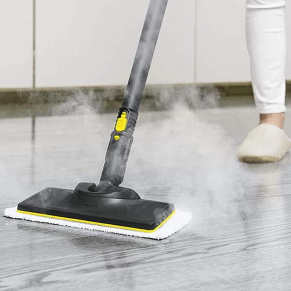 srfn ticaret Karcher Beyaz Buharlı Paspas Temizleme Pedleri SC1/SC2/SC3/SC4/SC5 Uyumlu-2 Adet - 4