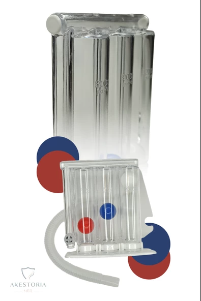 Triflo Solunum Egzersiz Cihazı Nefes Egzersiz Aleti 3 Top Triflo H-001 - 3