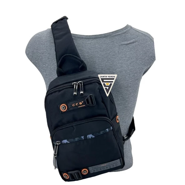 Ççs London Slingbag Sırt ve Göğüs Çantası Siyah-51532 - 5