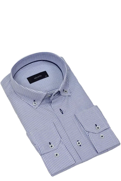 Erkek Klasik Piti Kare Tek Cepli Gömlek BGL-ST03904 - Resim 5