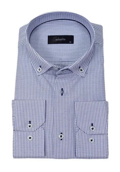 Erkek Klasik Piti Kare Tek Cepli Gömlek BGL-ST03904 - Resim 3