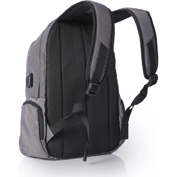 ÇÇS Gri YOUNG Usb Girişli Laptop Sırt Çantası-51316 - 3