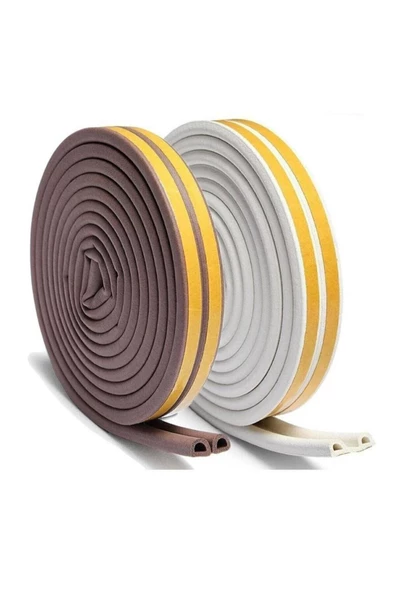 WUVERA Kalın Kapı Pencere Izolasyon Bandı Fitili 2.80x2=5.60 Metre (BEYAZ) - 4