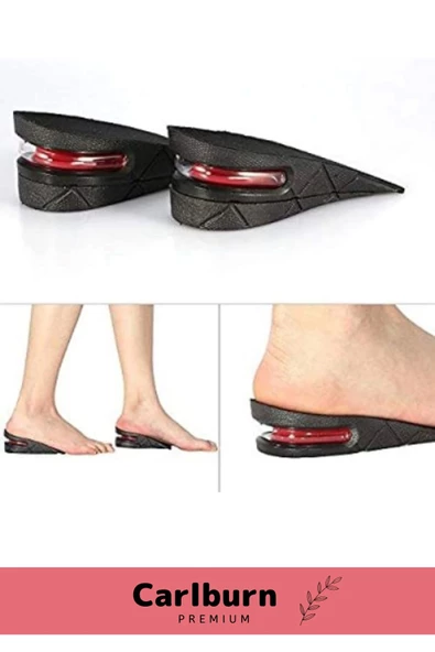 Özel Üretim Ayakkabı İçi Görünmeyen Hava Yastıklı Gizli Destekli Yükselten Boy Uzatan Tabanlık 5 Cm - 3