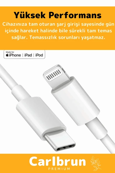 İphone Tüm Serilere Uyumlu 20w Hızlı Şarj Seti Adaptör Type C Kablolu X 11 12 13 14 15 16 Plus Pro - 4