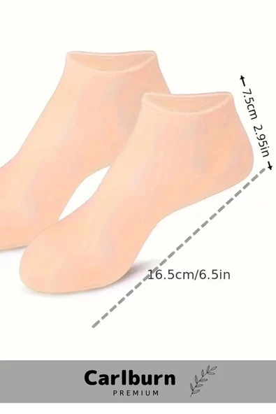Özel Üretim Rahatlatıcı Yumuşak Elastik Sızdırmaz Besleyici Silikon Jel Ayak Nemlendirici Çorap - 2