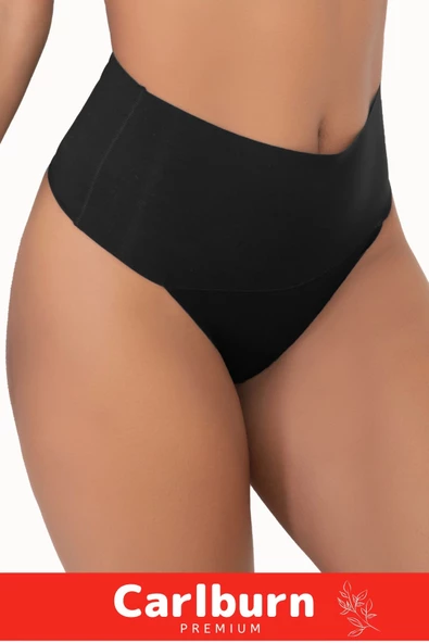 Özel Üretim İz Göstermeyen Kaymaz Sıkılaştırıcı Kadın Lazer Kesim Karın Toparlaayıcı String Korse - Resim 4