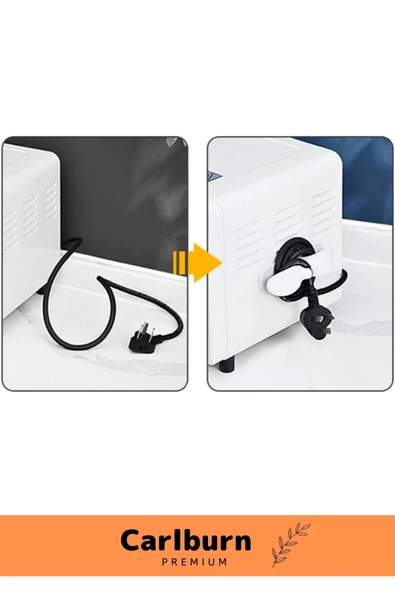 Özel Üretim Bilgisayar Notebook Şarj Kablosu Mutfak Çok Amaçlı Kablo Sarma Düzenleyici 6 Adet - 2