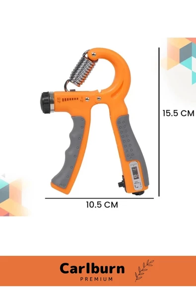 Premium Üretim El Bilek Güçlendirici Kas Yapma Ayarlı Damar Sayaçlı Bilek Güçlendirme Yayı 5-60 Kg. - 3