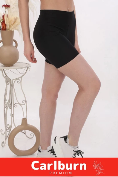 Özel Üretim İç Göstermeyen Toparlayıcı Sıkılaştırıcı Şekillendirici Kadın Spor Şık Micro Biker Tayt - 3