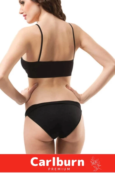 Yeni Sezon Esnek Askılı Pedli Rahat Konforlu Kadın Beyaz Ince Askılı Pedli Büstiyer İç Giyim - 3