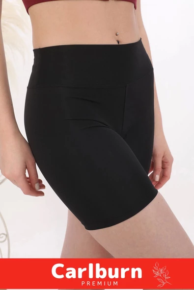 Özel Üretim İç Göstermeyen Toparlayıcı Sıkılaştırıcı Şekillendirici Kadın Spor Şık Micro Biker Tayt - 5