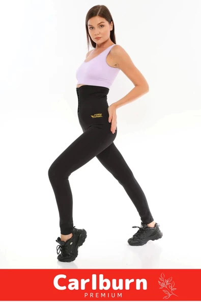 Yeni Seri Zayıflama İncelme Yağ Yakma Toplayıcı Sıkılaştırıcı Terleme Sauna Termal Agraflı Uzun Tayt - 6