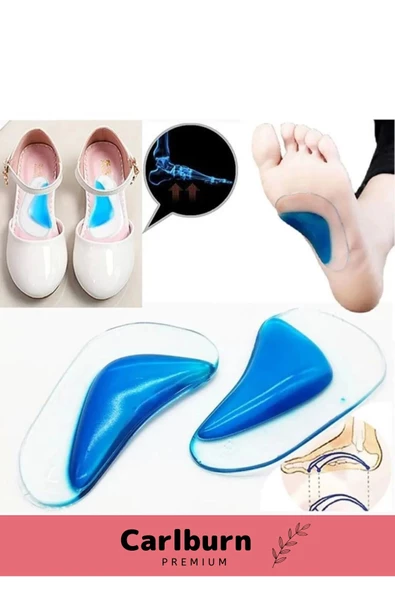 Özel Üretim Anatomik Boşluk Doldurucu Jel Düz Tabanlık Ark Desteği Silikon Ayak Tabanlığı - 4